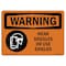 Signmission OSHA WARNING Sign, Wear Goggles Or Use Shields, 10in X 7in Rigid Plastic, 10" W, 7" H, Landscape OS-WS-P-710-L-12920 - alternate 1
